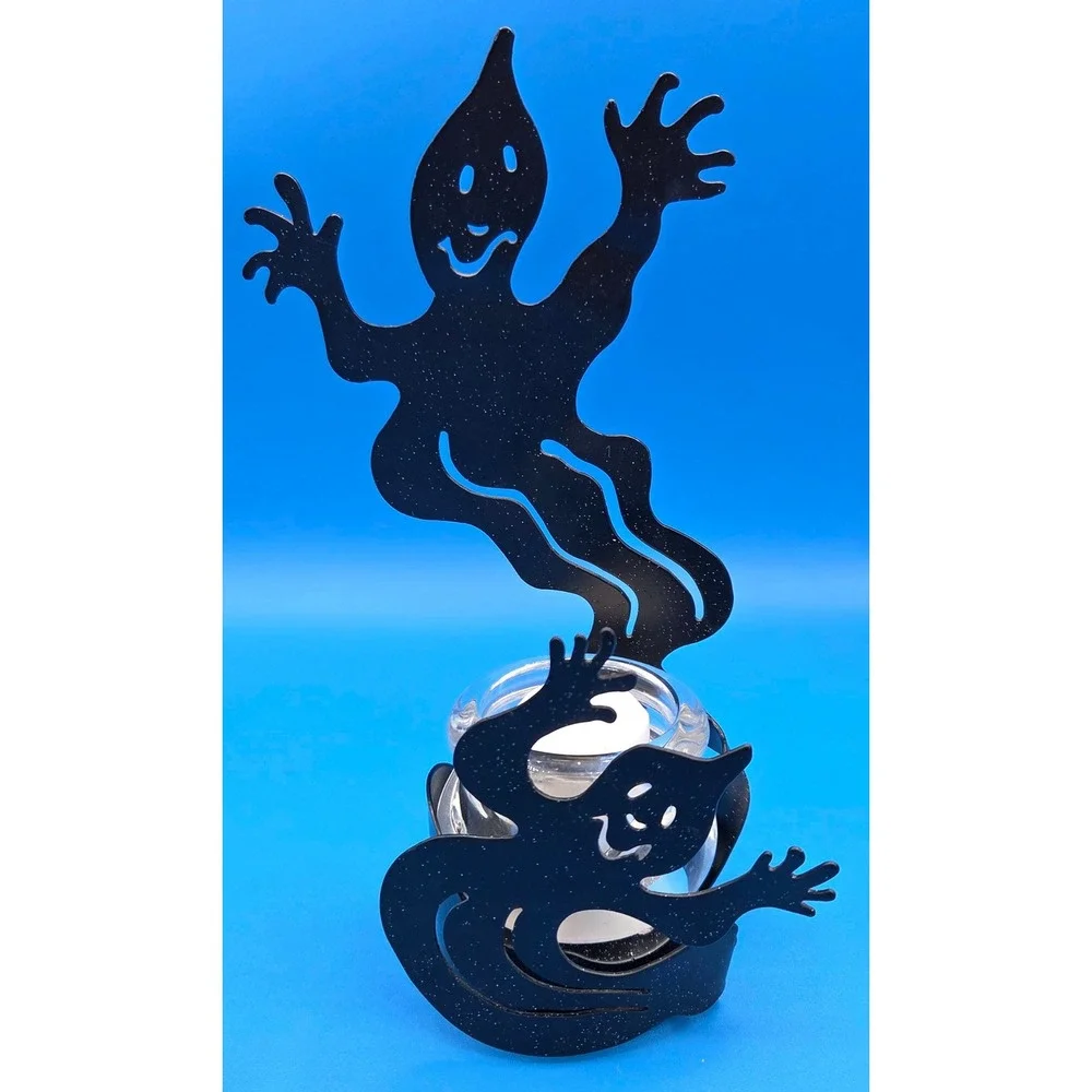 PartyLite Shadowdancers Ghost Votive & Tealight Candle Holder P7346 Retired